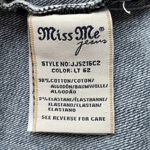 Miss Me Denim Jacket Size Small Acid Wash Distressed - Picture 5 of 7